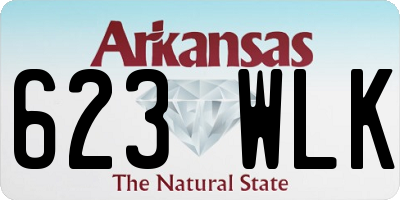 AR license plate 623WLK