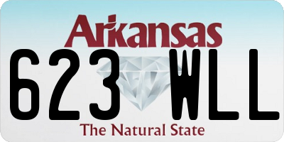 AR license plate 623WLL