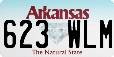 AR license plate 623WLM