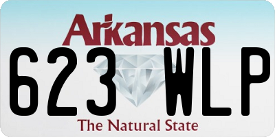 AR license plate 623WLP