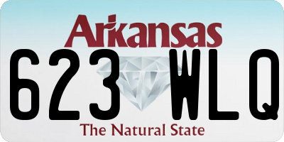 AR license plate 623WLQ