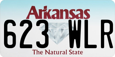 AR license plate 623WLR