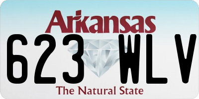 AR license plate 623WLV