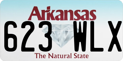 AR license plate 623WLX