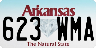 AR license plate 623WMA