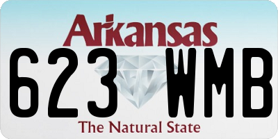 AR license plate 623WMB