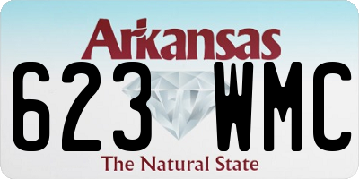 AR license plate 623WMC