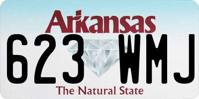AR license plate 623WMJ