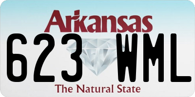 AR license plate 623WML