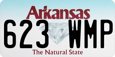 AR license plate 623WMP