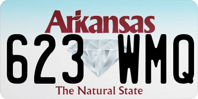 AR license plate 623WMQ