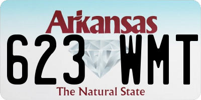 AR license plate 623WMT