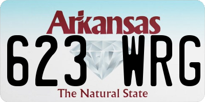 AR license plate 623WRG