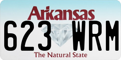 AR license plate 623WRM