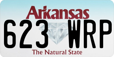 AR license plate 623WRP