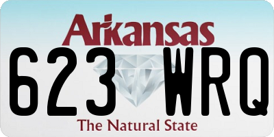 AR license plate 623WRQ