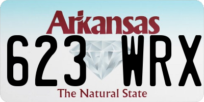 AR license plate 623WRX
