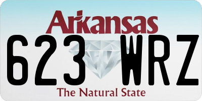 AR license plate 623WRZ