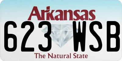 AR license plate 623WSB