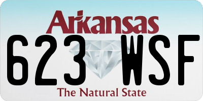 AR license plate 623WSF