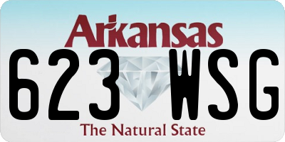 AR license plate 623WSG