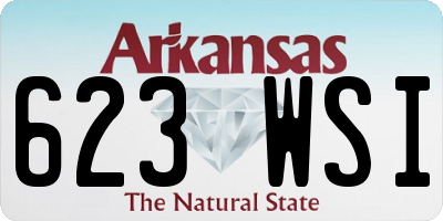 AR license plate 623WSI
