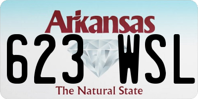 AR license plate 623WSL