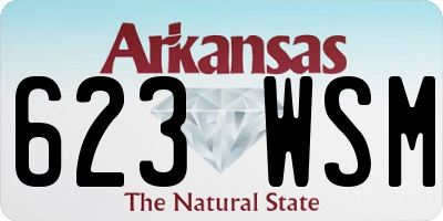 AR license plate 623WSM