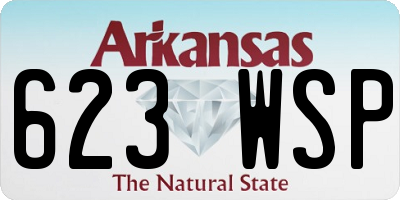 AR license plate 623WSP