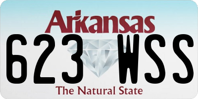 AR license plate 623WSS