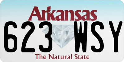 AR license plate 623WSY