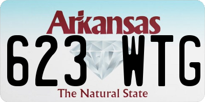 AR license plate 623WTG