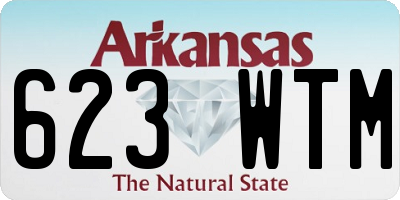 AR license plate 623WTM