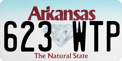 AR license plate 623WTP