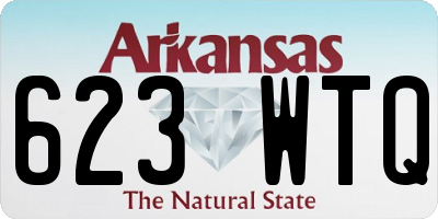 AR license plate 623WTQ