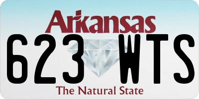 AR license plate 623WTS