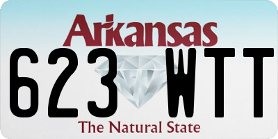 AR license plate 623WTT
