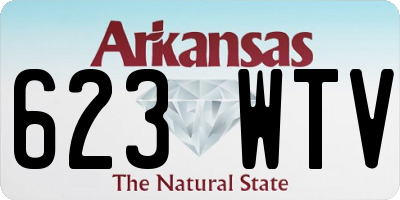 AR license plate 623WTV