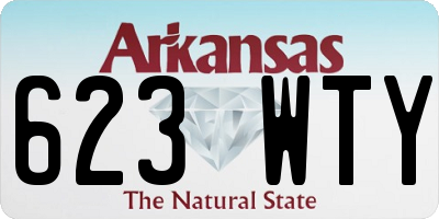 AR license plate 623WTY