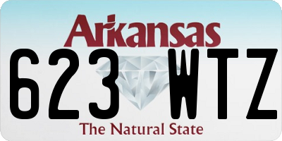 AR license plate 623WTZ