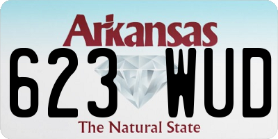 AR license plate 623WUD