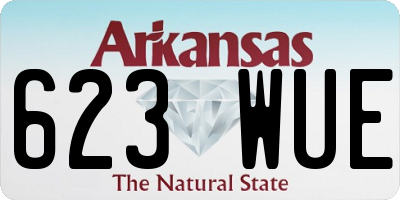 AR license plate 623WUE