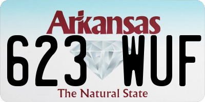 AR license plate 623WUF