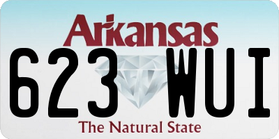 AR license plate 623WUI