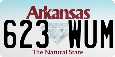 AR license plate 623WUM