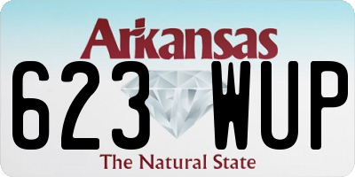 AR license plate 623WUP