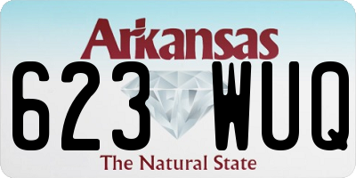 AR license plate 623WUQ