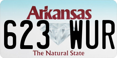 AR license plate 623WUR