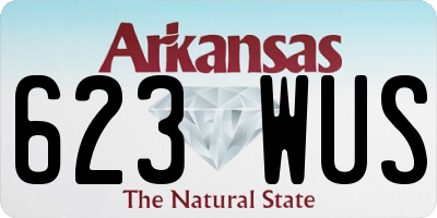 AR license plate 623WUS