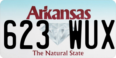 AR license plate 623WUX